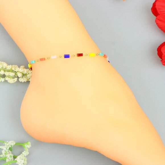 "Handmade Anklet – A Stylish Choice for Women, Thoughtful Gift Idea, EVCH1352 - Picture 9 of 10